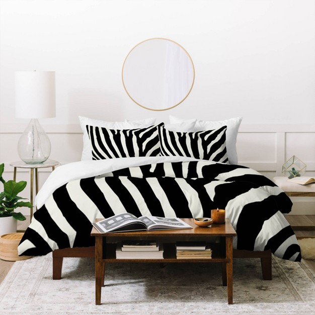 Natalie Baca Zebra Stripes Duvet Set