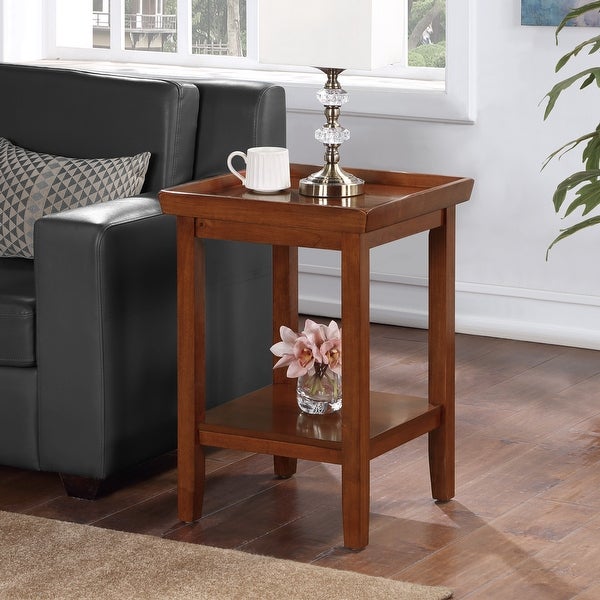 Porch and Den Luxembourg Rubberwood End Table