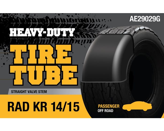 Heavy Duty Passenger Off-Road Tire Tube RAD KR 14/15 AE29029G