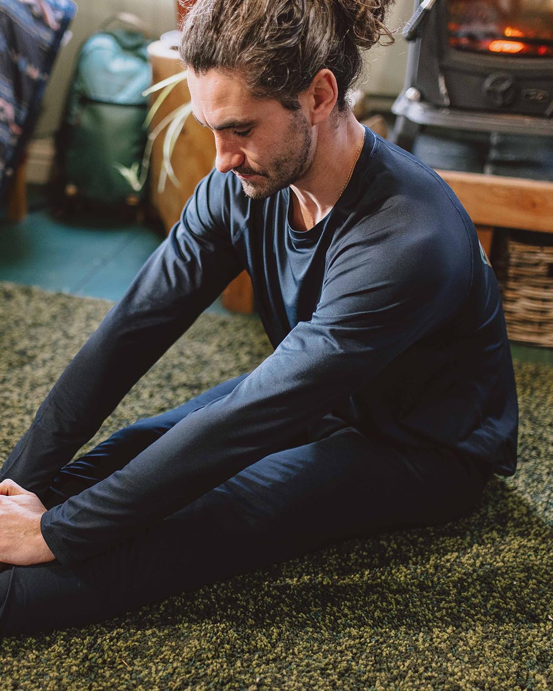 Venture Recycled Base Layer Legging - Deep Navy