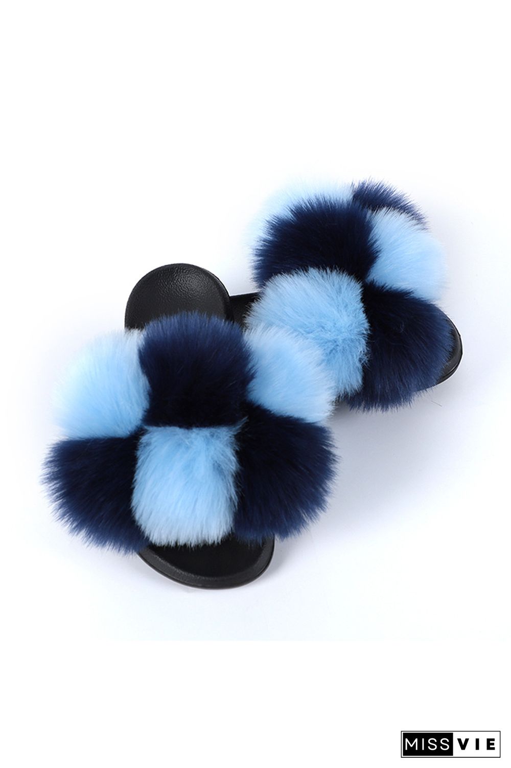 Colorful Fluffy Home Slippers Wholesale