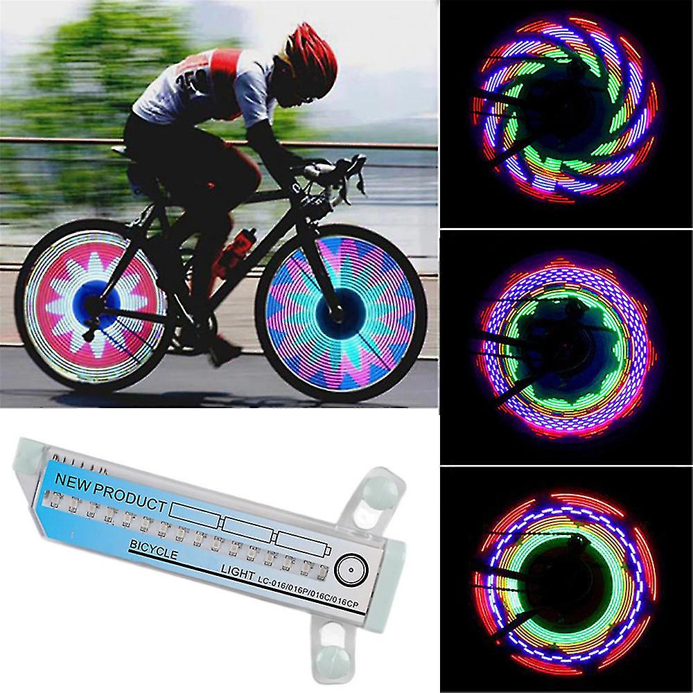 Bicycle Wheel Light Waterproof Bicycle Spoke Light Safety Tire Light 32led Colorful Rider Mountain Bike Riding Equipment，bicycle Accessories