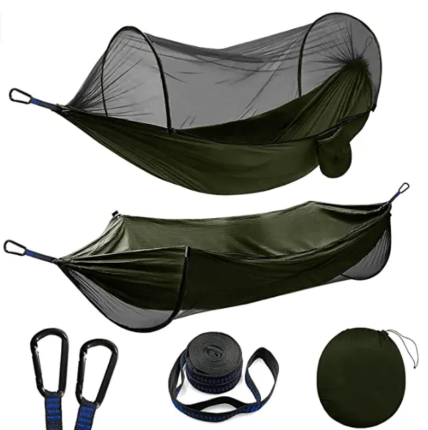 outdoor camping Outdoor Hanging Water hammock with tarp poliester Tent Stand hammock rope Portable Swing camping Hammock