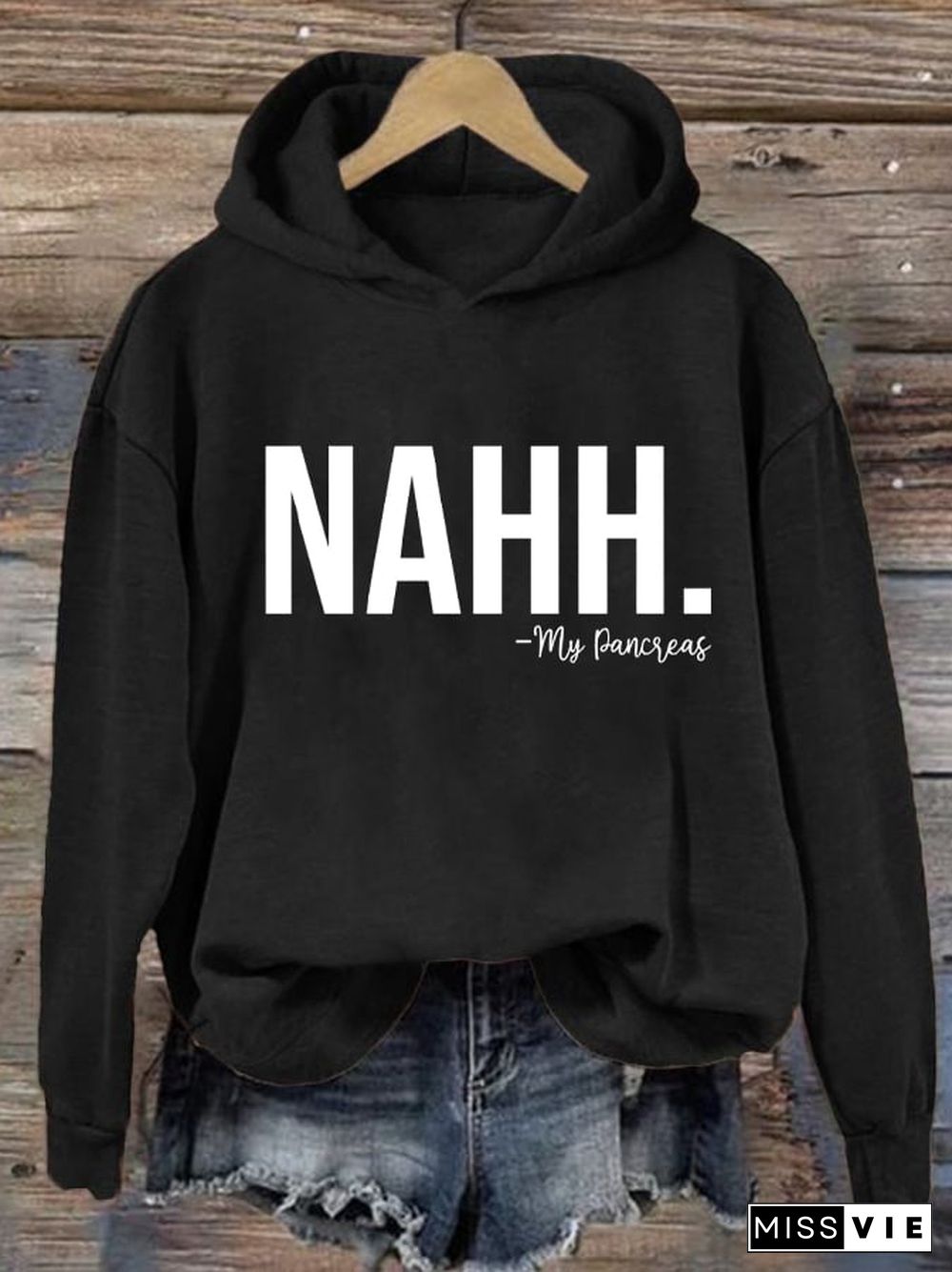 Women's Nahh My Pancreas Printed Casual Hoodie