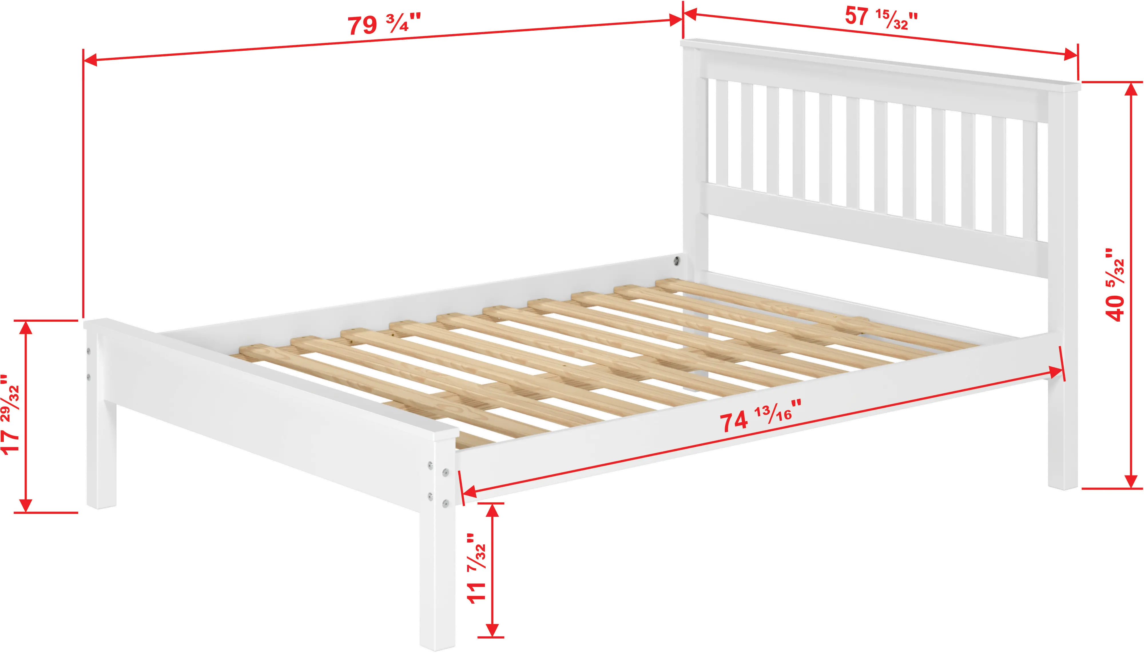 Contempo White Full Bed with Trundle