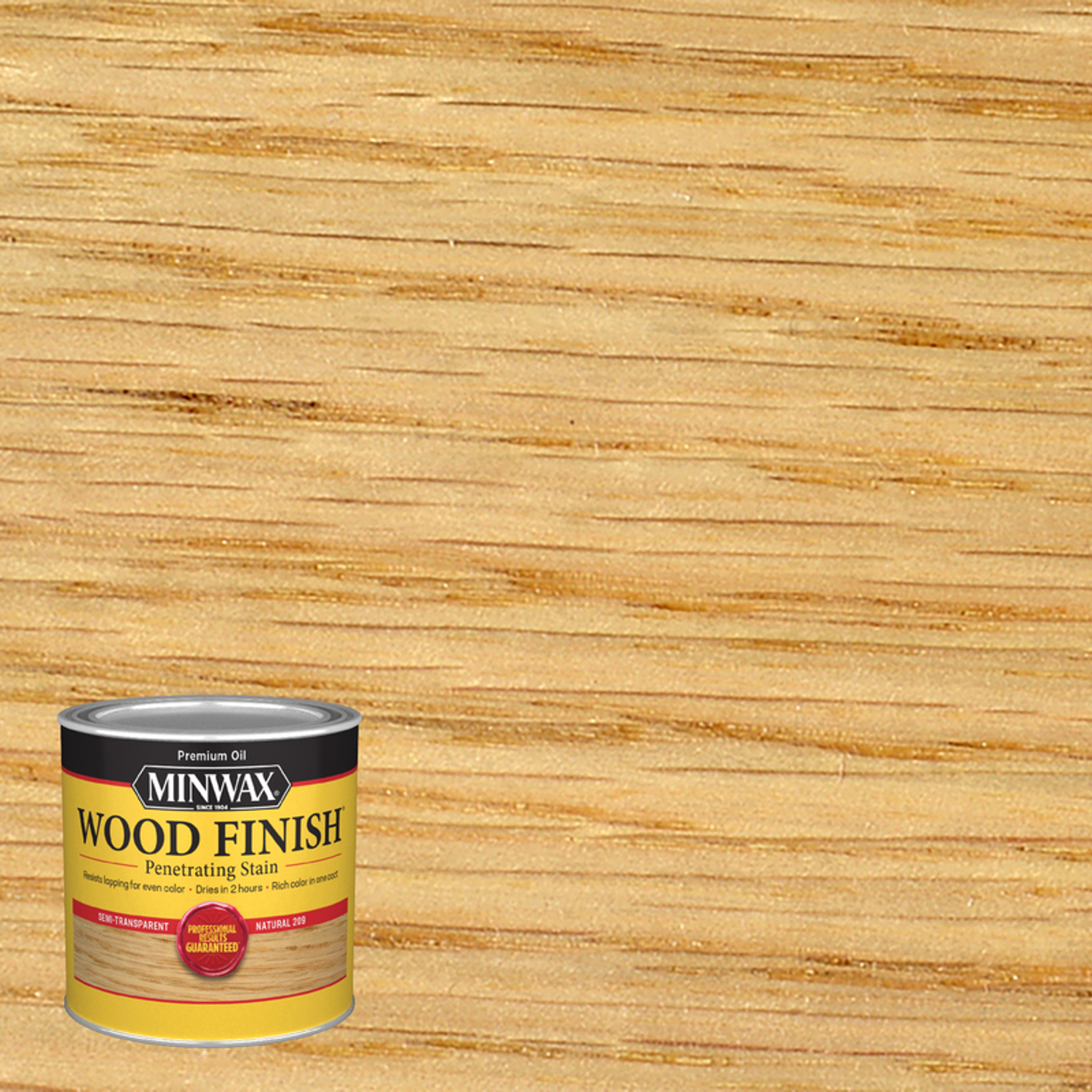 Minwax Wood Finish Semi-Transparent Natural Oil-Based Penetrating Wood Stain 0.5 pt