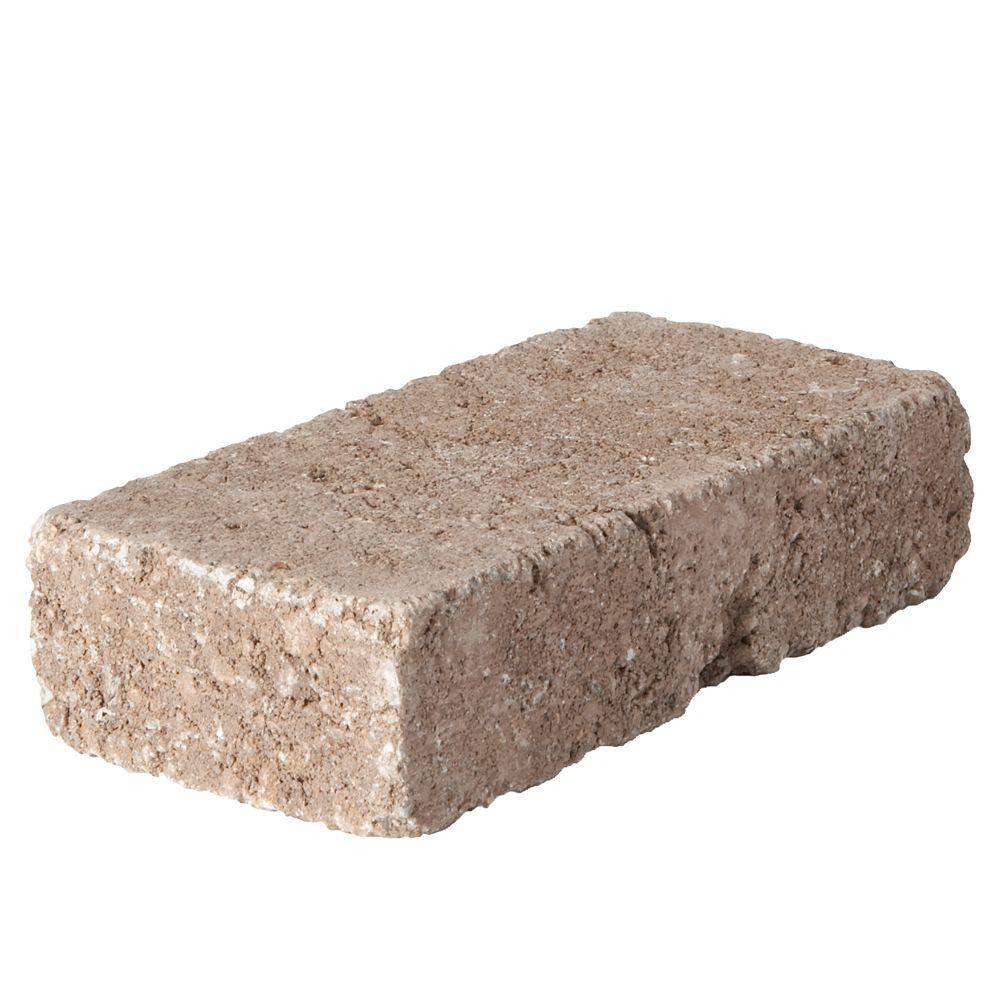 Pavestone RumbleStone Mini 7 in. x 3.5 in. x 1.75 in. Cafe Concrete Paver 91369