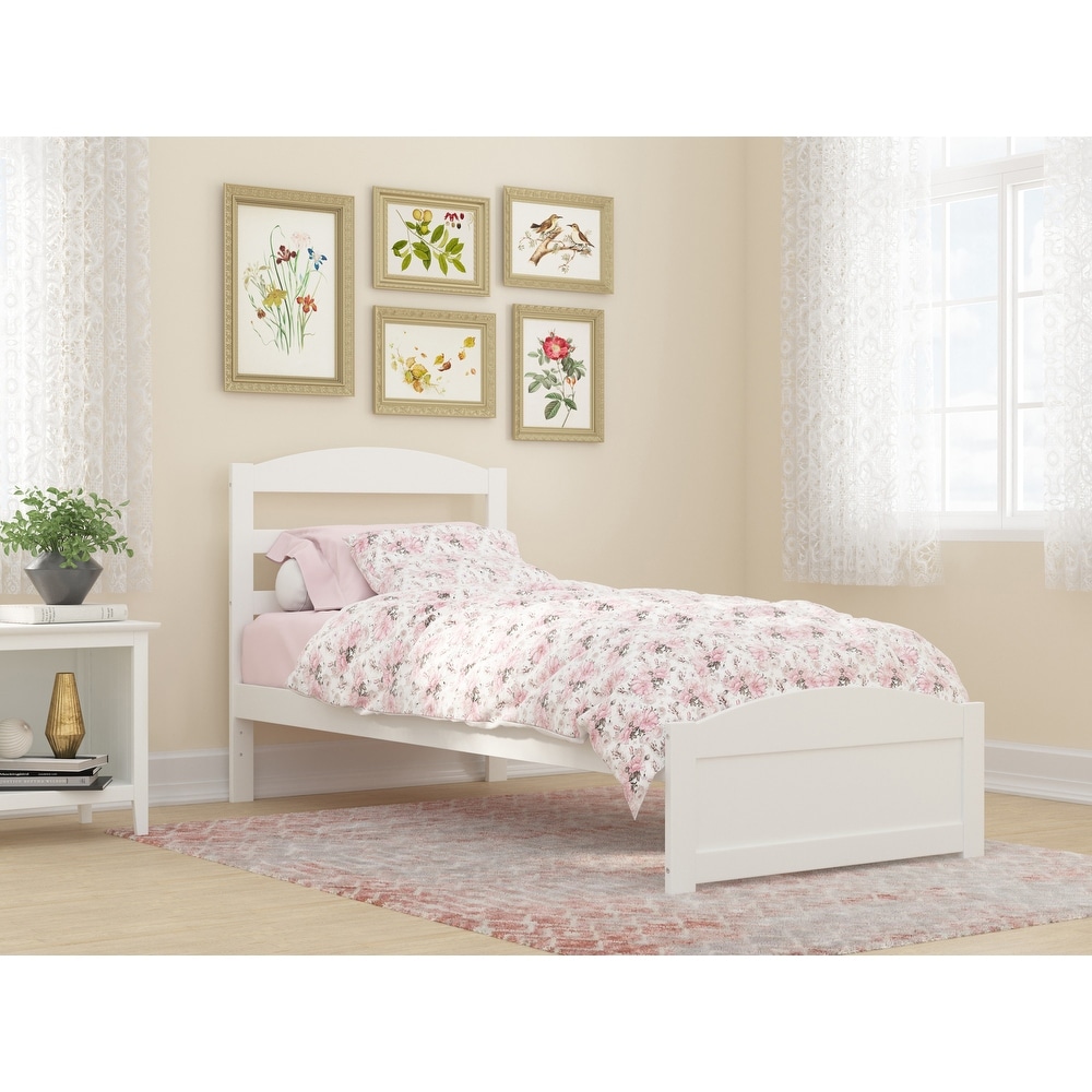 Warren Solid Wood Platform Bed with Footboard