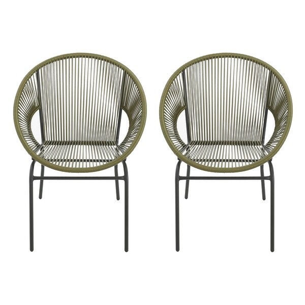 Nusa Outdoor Club Chair (Set of 2) by Christopher Knight Home