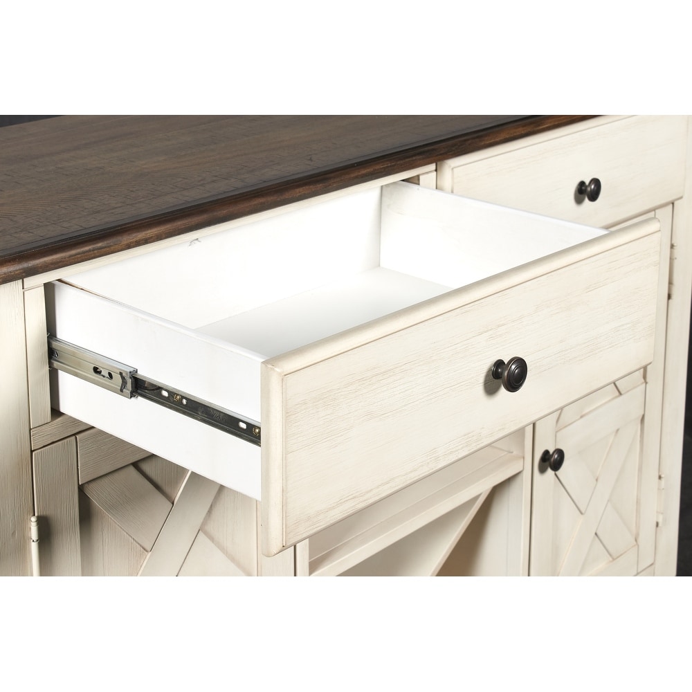 New Classic Furniture Cassidy X Shaped Accent Server