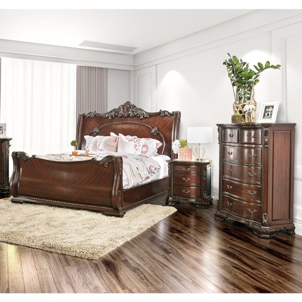 Furniture of America Now Traditional Cherry 3-piece Bedroom Set - - 9239927