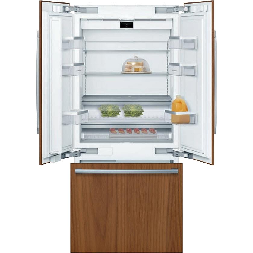 Bosch 36-inch, 19.4 cu.ft. Built-in French 3-Door Refrigerator with Wi-Fi Connect B36IT905NP