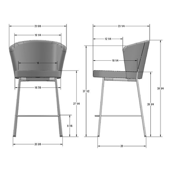 Amisco Camilla Counter and Bar Stool