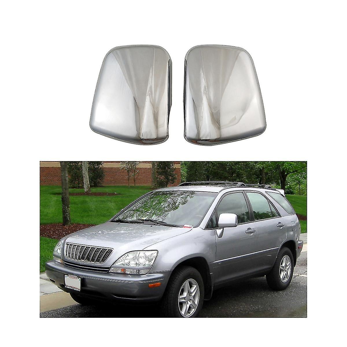 Car Chrome Silver Rearview Side Glass Mirror Cover Rear Mirror Covers Shell For Xu110 Rx300 1998-20