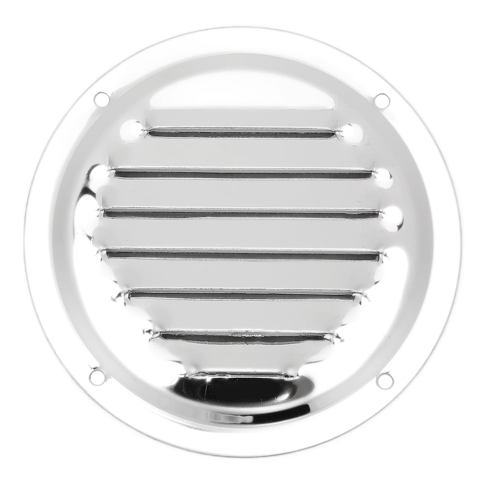 Air Vents Stainless Steel Round Louver Wall Ventilation Outlet For Yacht Caravans Home Kitchen Vents4in(101mm)