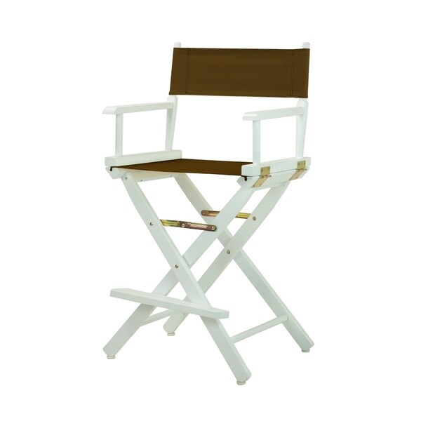 White Frame 24-inch Director's Chair