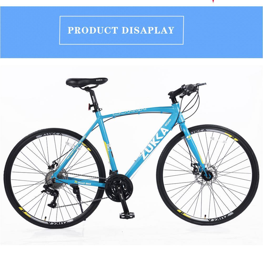 28 in. Brake Bicycle For Men Women's City Bicycle Light Blue HP-24.5-LB