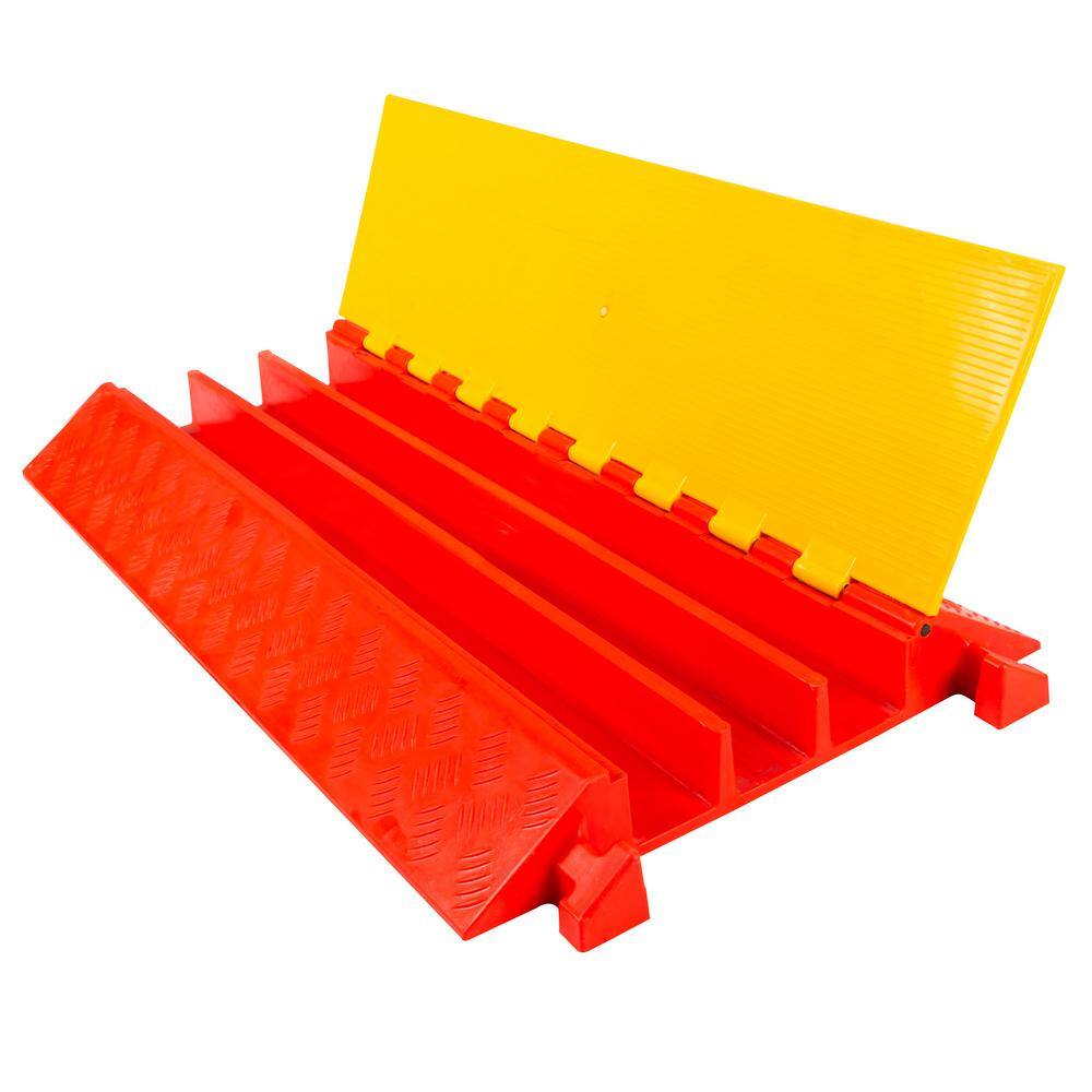 Guardian 3-Channel Polyurethane Cable Protector Ramp for 1.375 in. Dia Cables DH-PCP-4