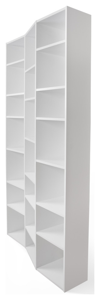 Modern White Unique Cube Display Shelves   Contemporary   Bookcases   by Plush Pod Decor  Houzz