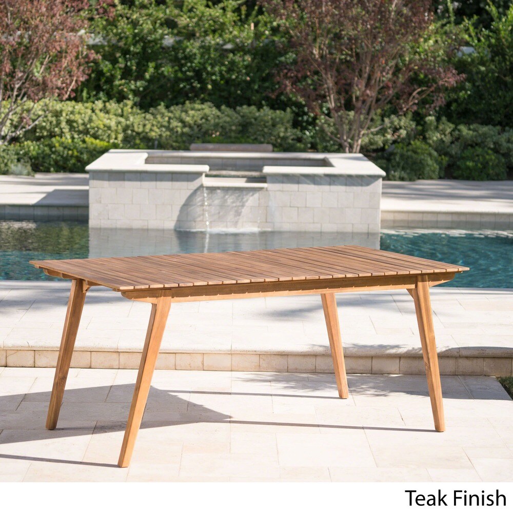 Taiga Outdoor 69 inch Rectangle Wood Dining Table by Christopher Knight Home   68.50\