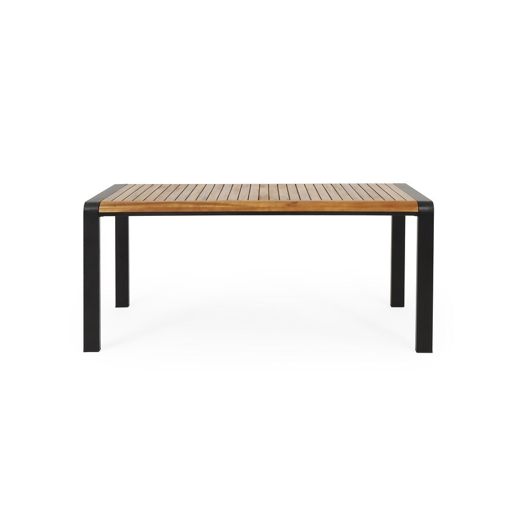 Holt Outdoor Outdoor Acacia Wood Dining Table by Christopher Knight Home