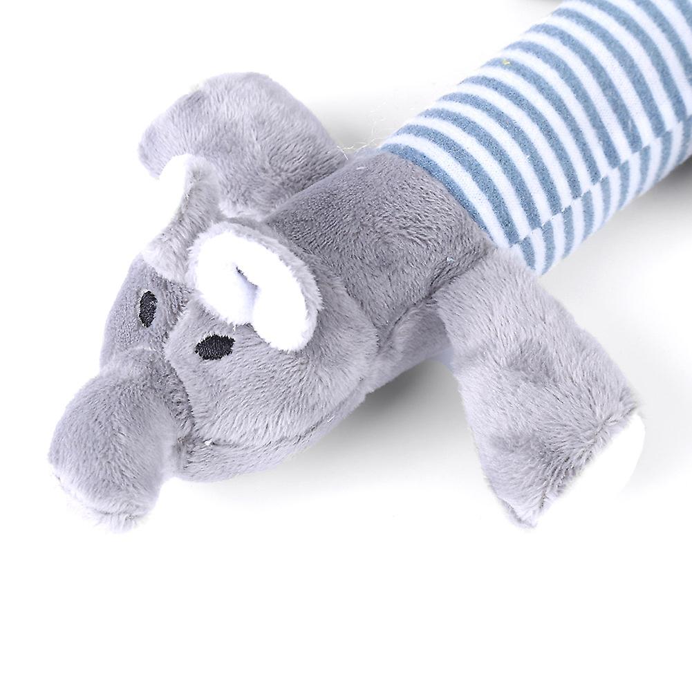 3 Different Animal Shape Types Pet Toy Puppy Chew Squeaky Plush Sound For Gift Elephant