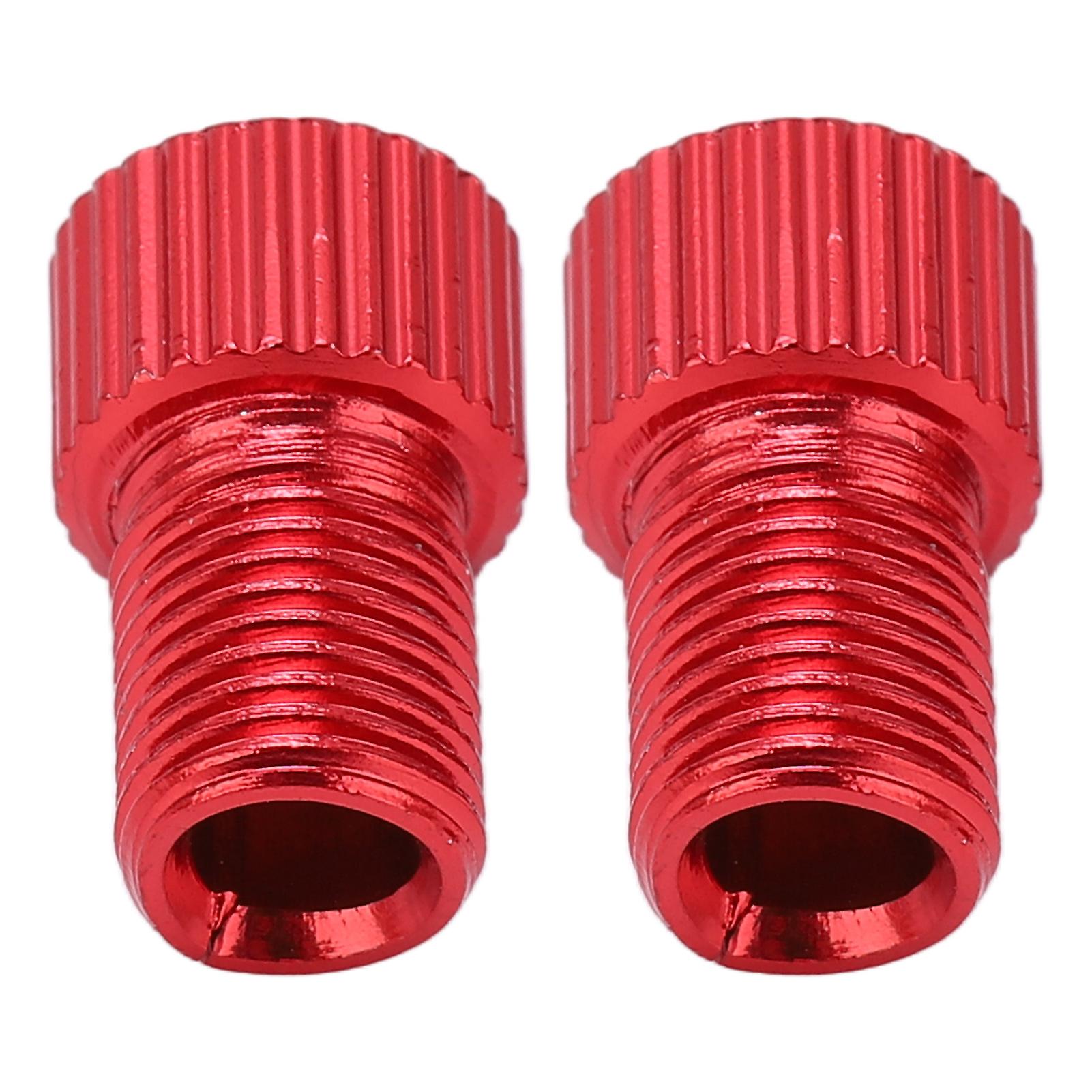 2pcs/set Presta To Schrader Bicycle Valve Converter Wearproof Mountain Bike Pump Adapterred