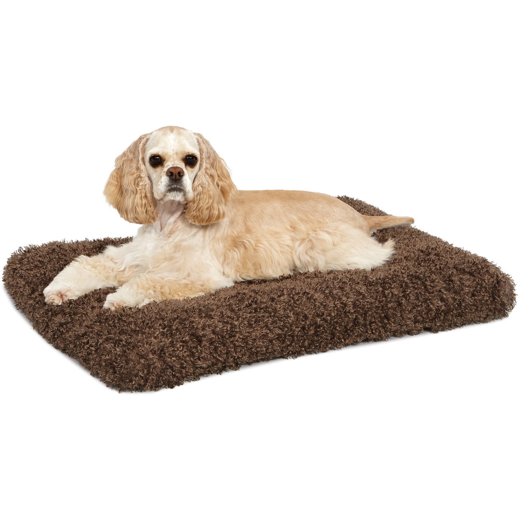 MidWest Quiet Time Dog Bed and Crate Mat， Deluxe Ombre Swirl， 30