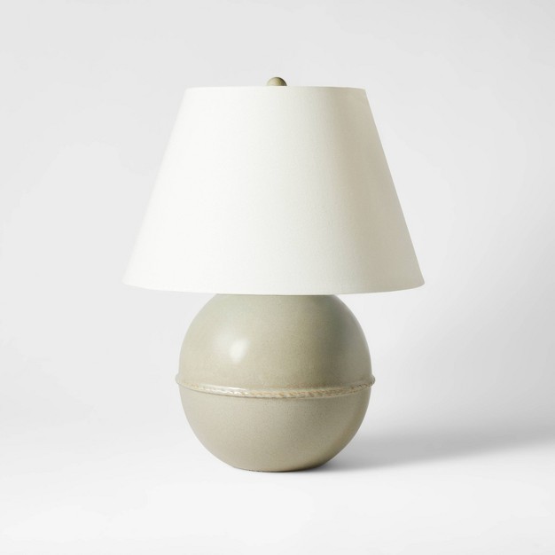 Medium Ceramic Table Lamp Green Designed With Studio Mcgee