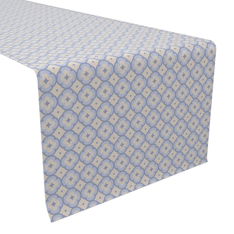 Table Runner， 100% Cotton， 16x72， Geometric Décor