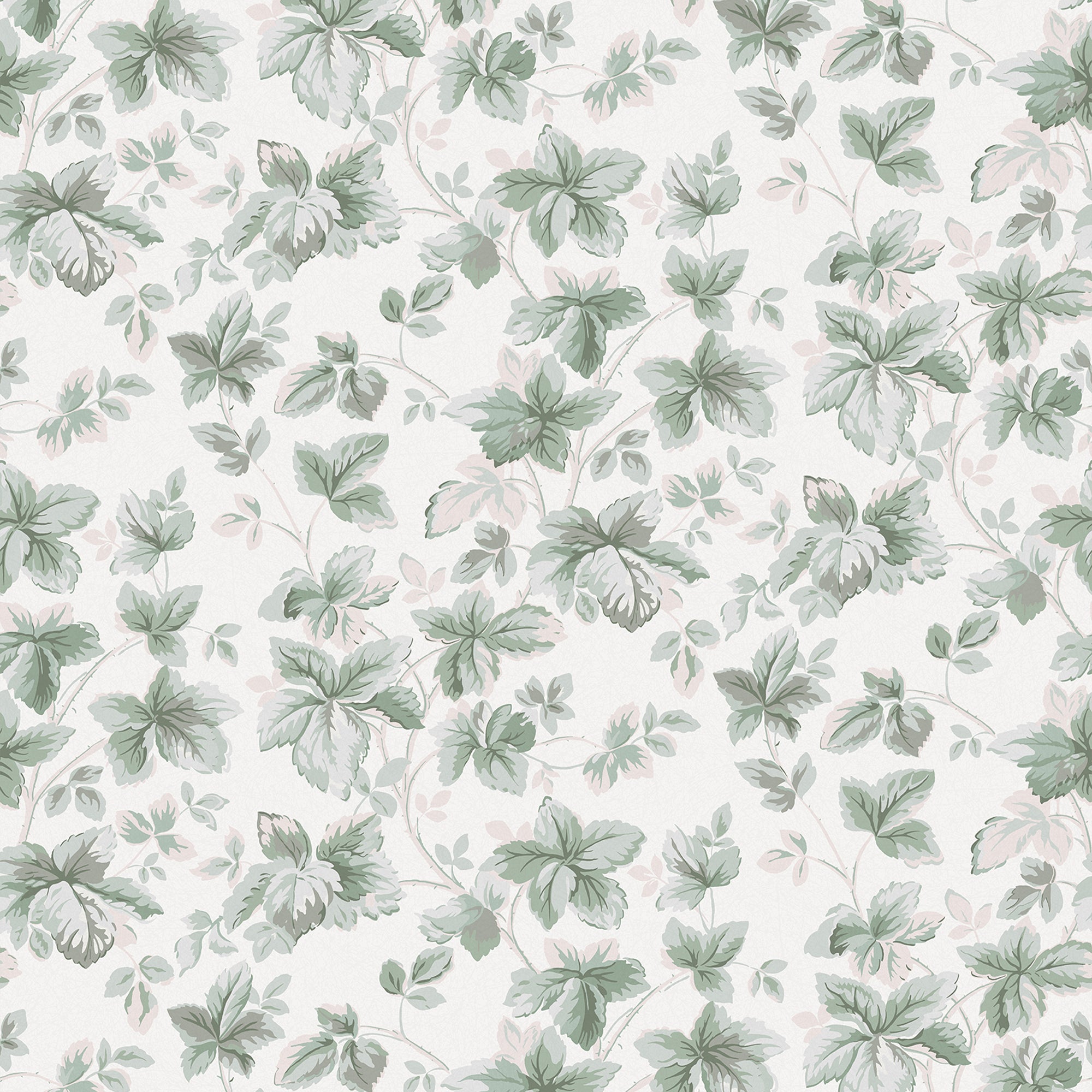 Sample Laura Ashley Autumn Leaves Sage Green Wallpaper