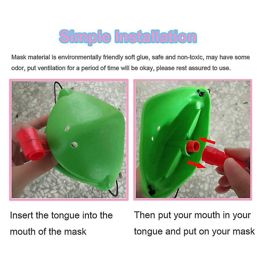 2 Pack Frog Tongue Toy Frog Mouth Take Card Tongue Tic-tac Chameleon Funny Kids Family Party Board Game