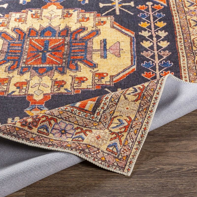 Laren Traditional Washable Area Rug