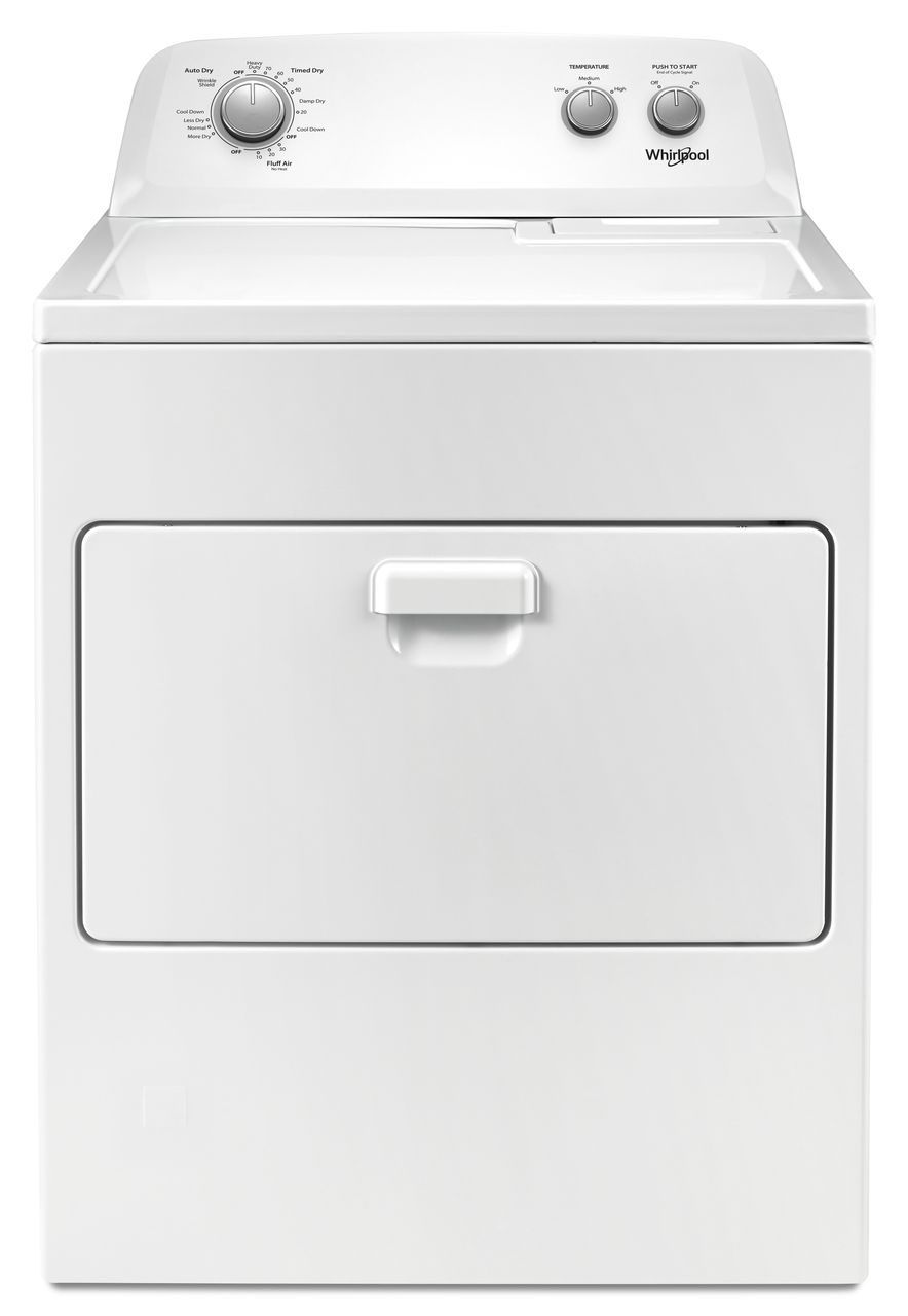 Whirlpool 7 Cu. Ft. White Gas Dryer With AutoDry Drying System