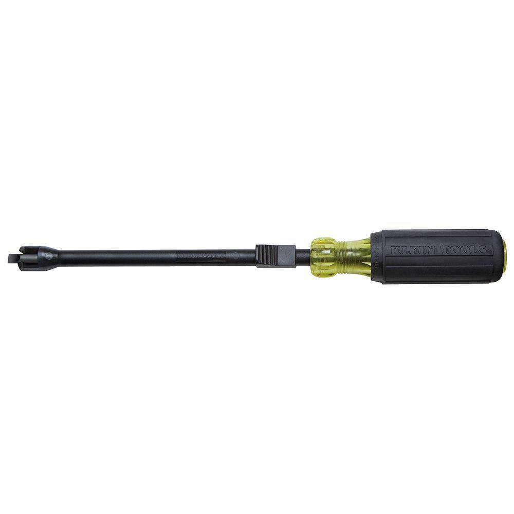 Klein Tools 14 in. Cabinet Tip Flat Head Screwdriver with 6-78 in. Round Shank 32215