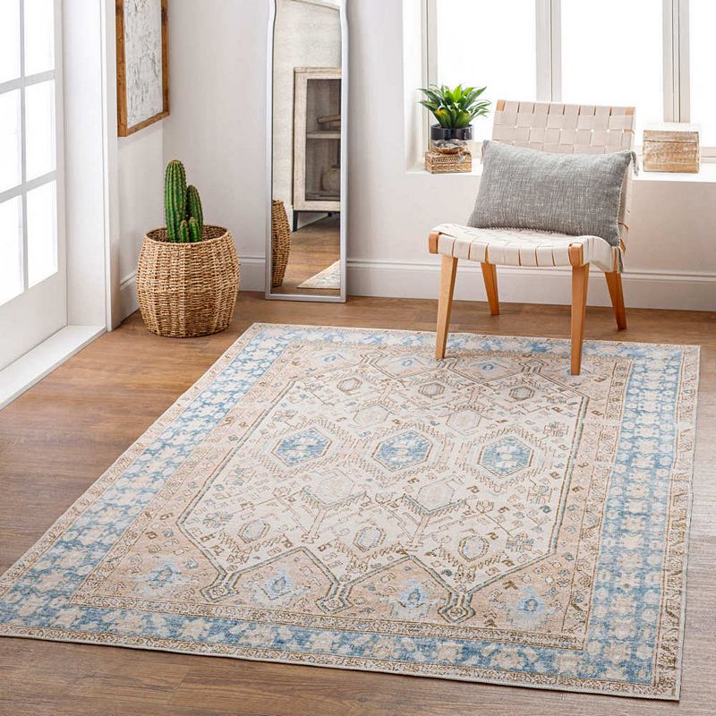 Summitville Traditional Washable Area Rug