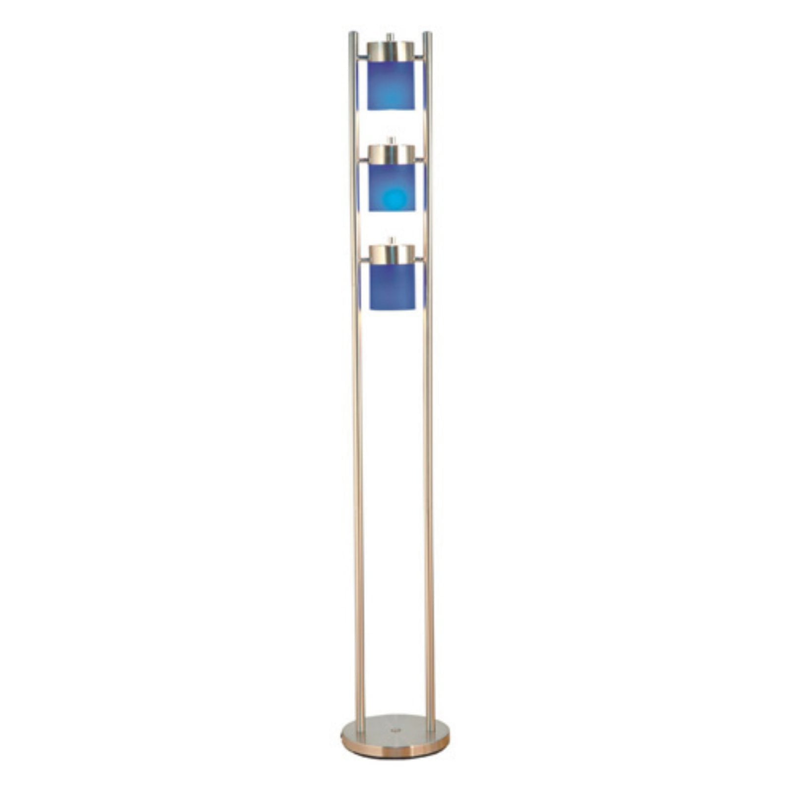 Ore International 3031FB 3-Light Adjustable Floor Lamp - Blue