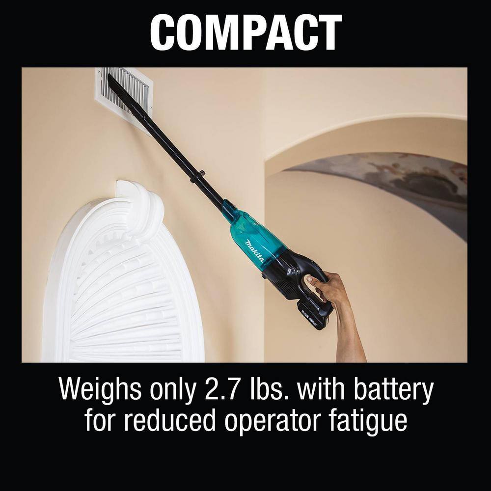 Makita 18-Volt LXT Lithium-Ion Compact Brushless Cordless Vacuum Kit 2.0 Ah XLC03R1BX4