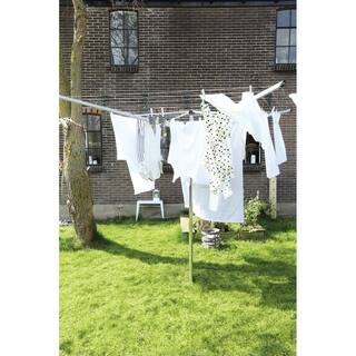 Brabantia 116.1 x 116.1 in. Topspinner Outdoor Rotary Clothesline with Ground Spike and Protective Cover 310829