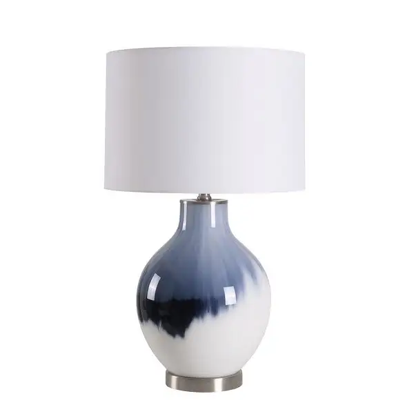 Hex Art Glass Table Lamp