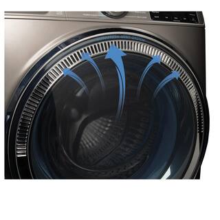 GE 4.8 cu. ft. Smart Satin Nickel Front Load Washer with OdorBlock UltraFresh Vent System with Sanitize and Allergen GFW650SPNSN