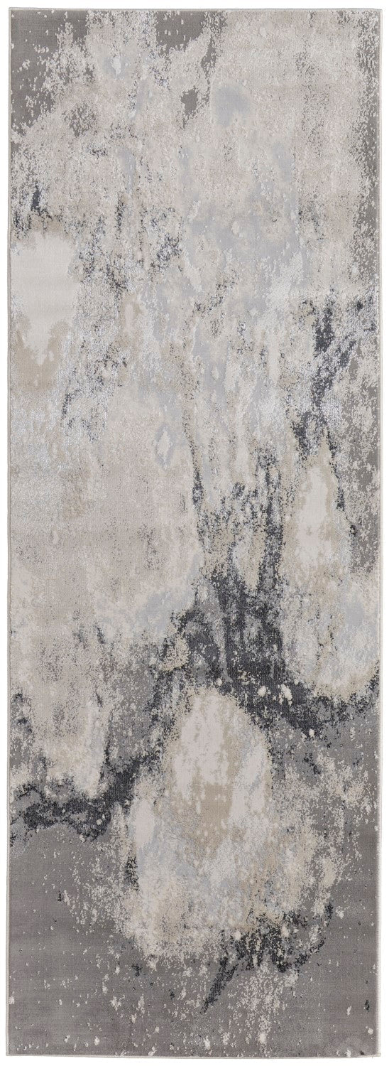 Oria Abstract Gray / Beige Rug