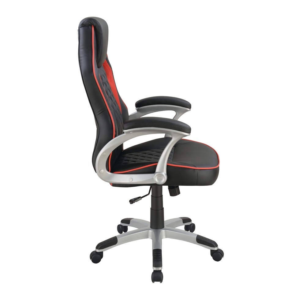 Coaster Furniture Lucas Black and Red Upholstered Office Chair