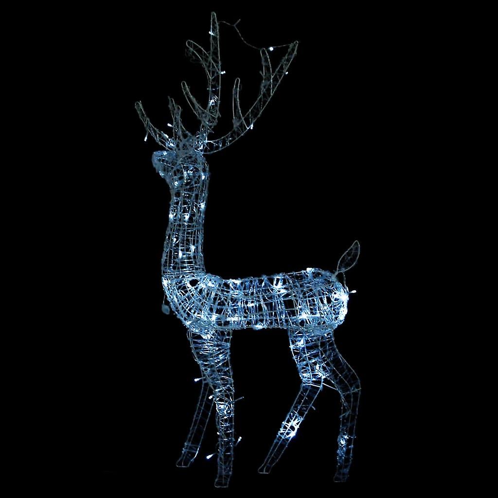 Vidaxl Acrylic Reindeer Christmas Decoration 140 Leds 4 Ft Cold White