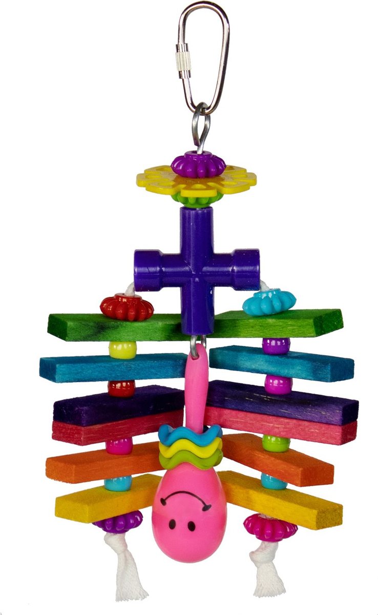 Super Bird Creations Rainbow Rattler Bird Toy