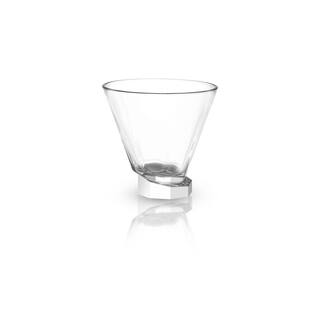 JoyJolt Aqua Vitae 8.1 oz. Off Base Octagon Martini Glasses (Set of 2) AQ10157