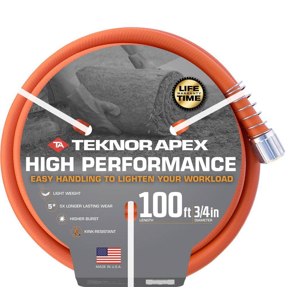 Teknor Apex High-Performance 34 in. x 100 ft. Tradesman Grade Water Hose 9150 100