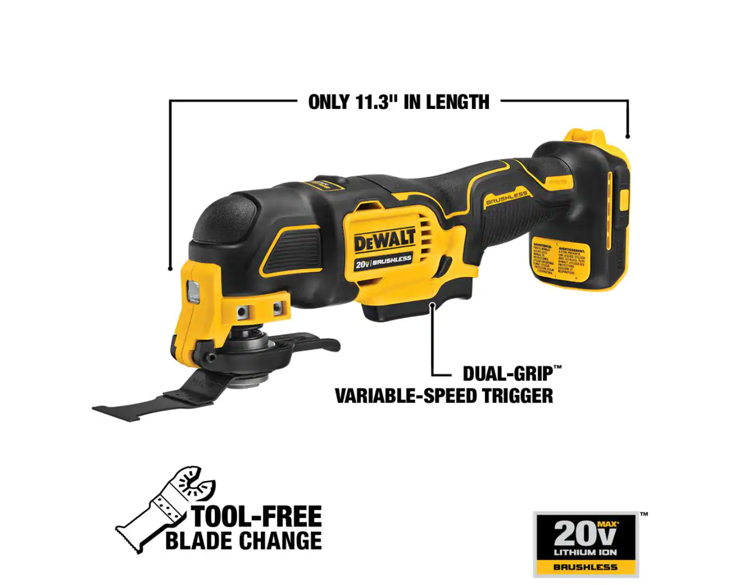 DEWALT DCK489D2 ATOMIC 20-Volt MAX Cordless Brushless Combo Kit (4-Tool)， (2) 2.0 Ah Batteries， Charger and Bag