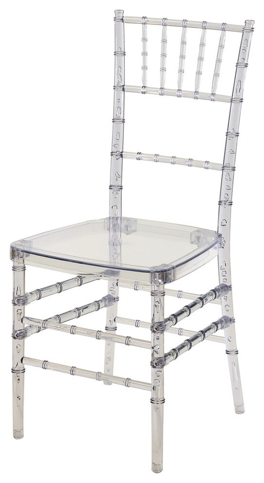 Nina Clear Poly Carbonate Dining Chair  Set of 2   Asian   Dining Chairs   by Warehouse of Tiffany  Houzz