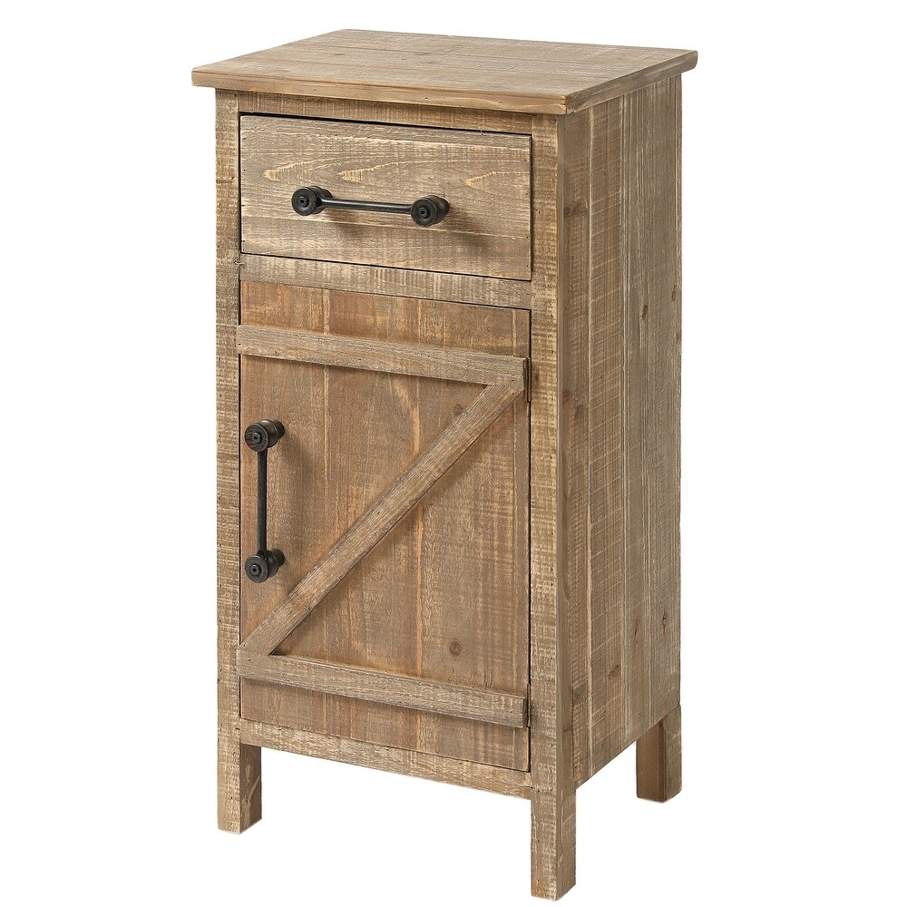 Rustic Wood Accent End Table   33.75\